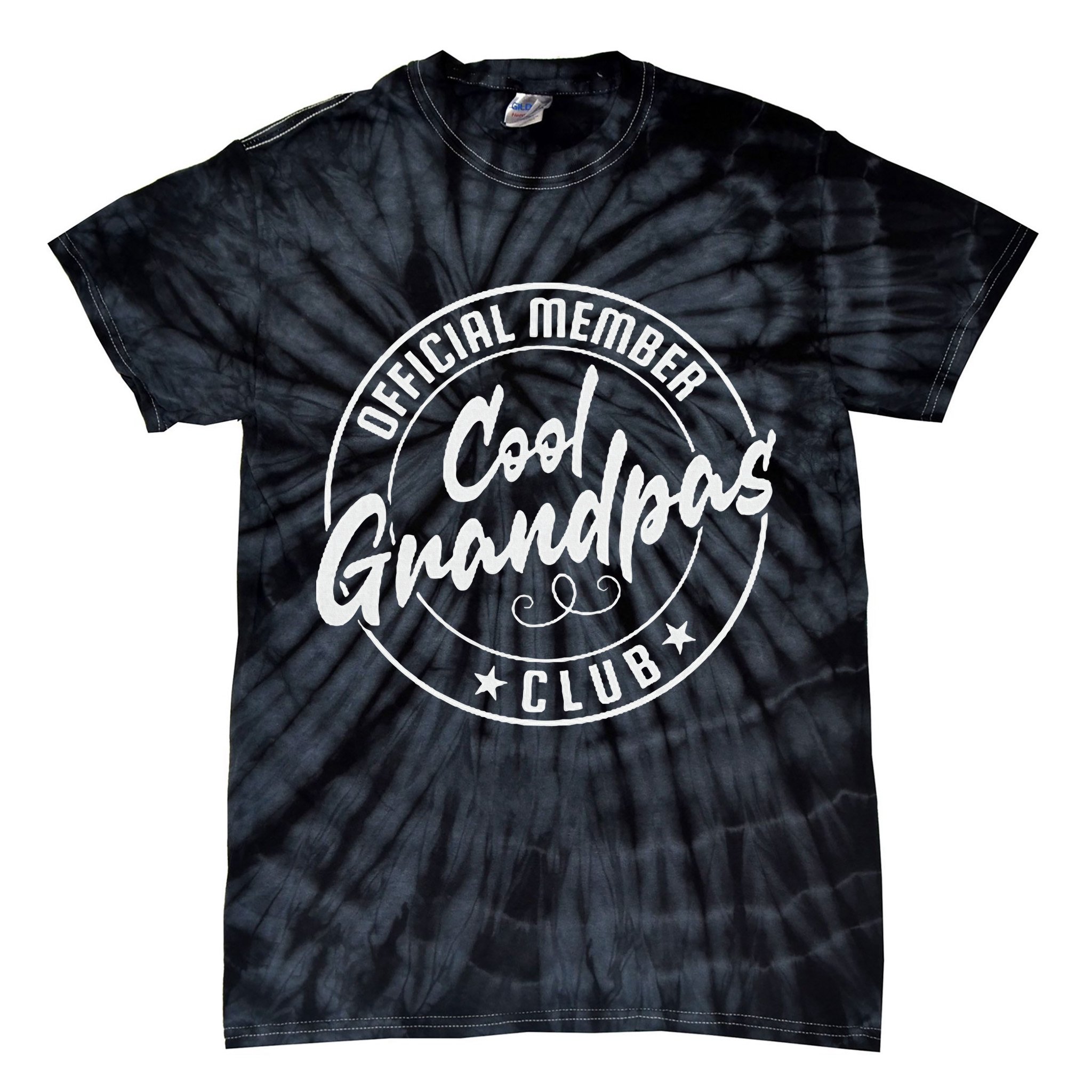 Cool Grandpas Club Member Vintage Tie-Dye T-Shirt