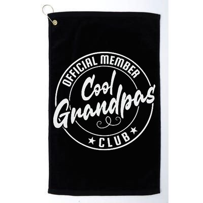 Cool Grandpas Club Member Vintage Golf Towel