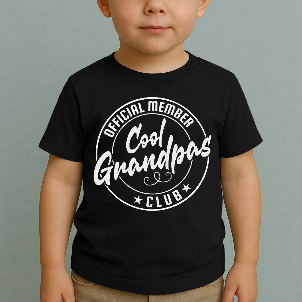 Cool Grandpas Club Member Vintage Toddler T-Shirt