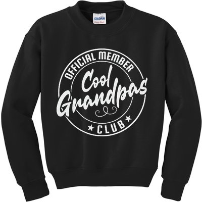 Cool Grandpas Club Member Vintage Kids Sweatshirt