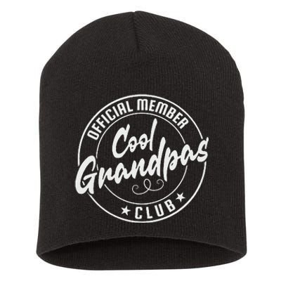 Cool Grandpas Club Member Vintage Short Acrylic Beanie