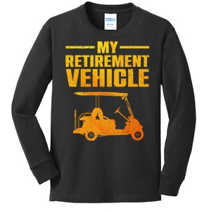 Cool Golf Cart Design For Wo Golfer Golf Cart Lover Kids Long Sleeve Shirt