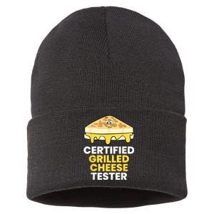 Certified Grilled Cheese Tester Sustainable Knit Beanie