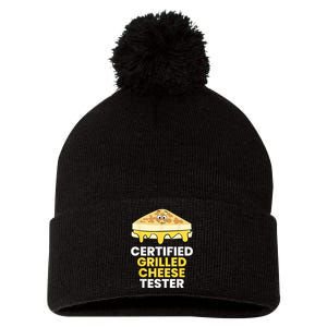 Certified Grilled Cheese Tester Pom Pom 12in Knit Beanie