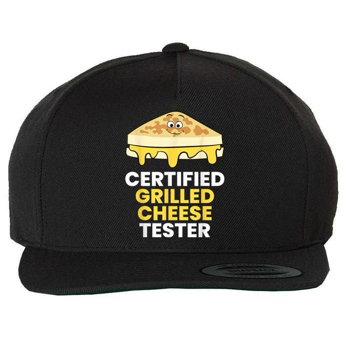 Certified Grilled Cheese Tester Wool Snapback Cap