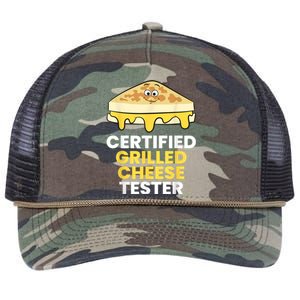 Certified Grilled Cheese Tester Retro Rope Trucker Hat Cap