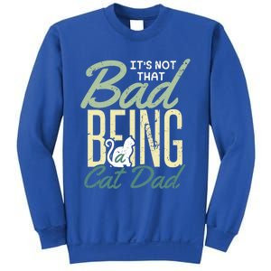 Cat Grandpa Cat Father Its Not That Bad Being A Cat Dad Funny Gift Sweatshirt