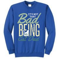 Cat Grandpa Cat Father Its Not That Bad Being A Cat Dad Funny Gift Sweatshirt