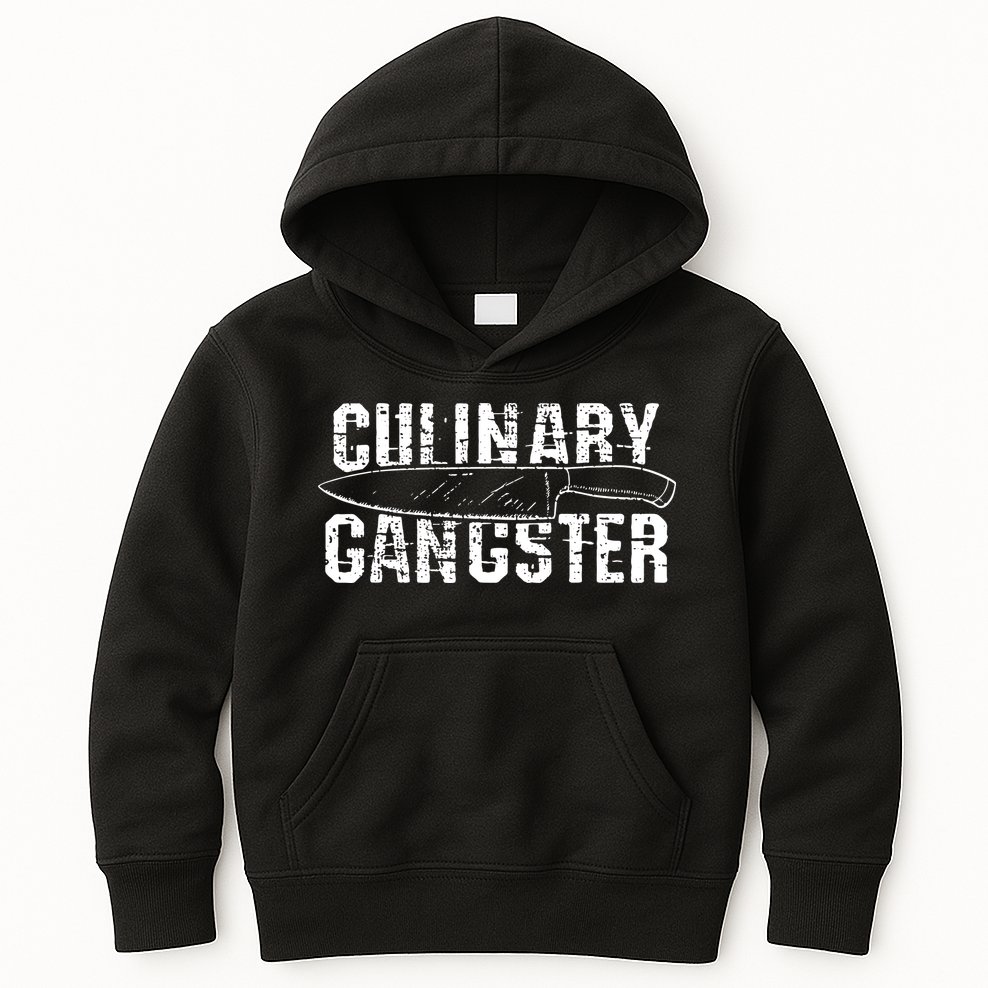 Culinary Gangster Chef Cook Kitchen Kids Hoodie