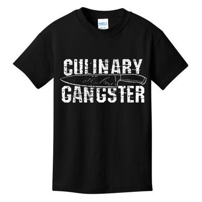 Culinary Gangster Chef Cook Kitchen Kids T-Shirt