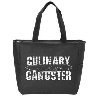 Culinary Gangster Chef Cook Kitchen Zip Tote Bag