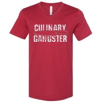 Culinary Gangster Chef Cook Kitchen V-Neck T-Shirt