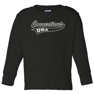 Connecticut Gifts Toddler Long Sleeve Shirt