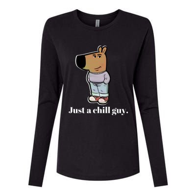 Chill Guy Womens Cotton Relaxed Long Sleeve T-Shirt