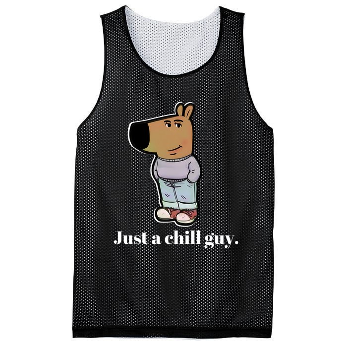 Chill Guy Mesh Reversible Basketball Jersey Tank