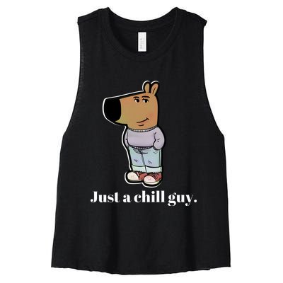 Chill Guy Women's Racerback Cropped Tank