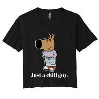 Chill Guy Women's Crop Top Tee