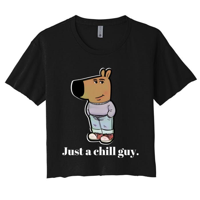 Chill Guy Women's Crop Top Tee