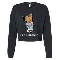 Chill Guy Cropped Pullover Crew