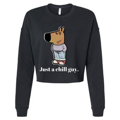 Chill Guy Cropped Pullover Crew