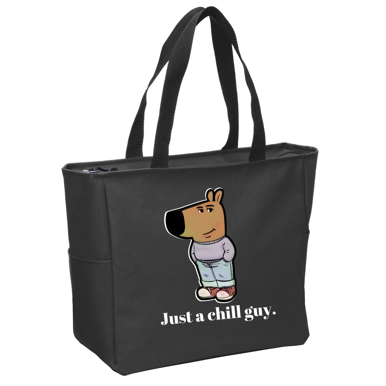 Chill Guy Zip Tote Bag