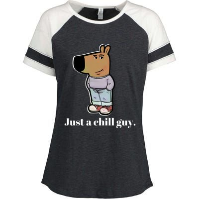 Chill Guy Enza Ladies Jersey Colorblock Tee