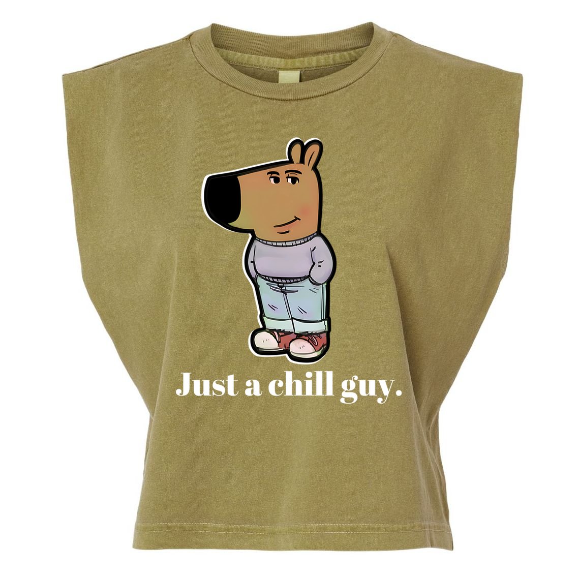 Chill Guy Garment-Dyed Women's Muscle Tee