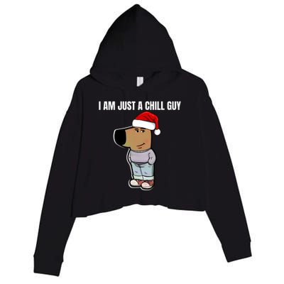 Chill Guy Crop Fleece Hoodie