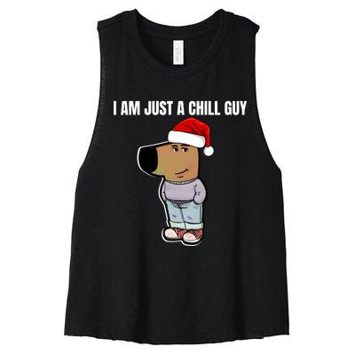 Chill Guy Women's Racerback Cropped Tank