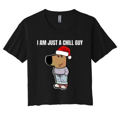 Chill Guy Women's Crop Top Tee