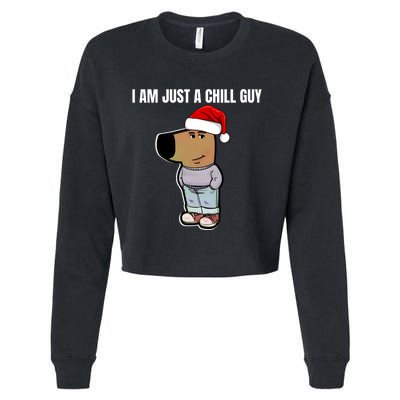 Chill Guy Cropped Pullover Crew