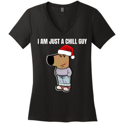 Chill Guy Women's V-Neck T-Shirt