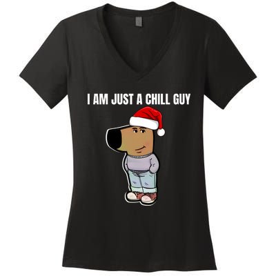 Chill Guy Women's V-Neck T-Shirt