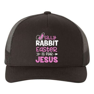 Christians Gifts Cute Silly Rabbit Easter Is For Jesus Yupoong Adult 5-Panel Trucker Hat