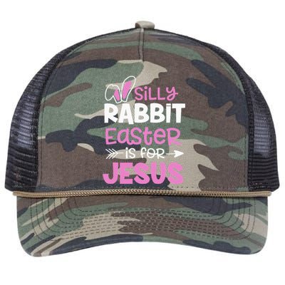 Christians Gifts Cute Silly Rabbit Easter Is For Jesus Retro Rope Trucker Hat Cap