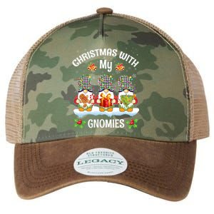 Cute Gnome Christmas Funny Holiday Christmas With My Gnomies Gift Legacy Tie Dye Trucker Hat