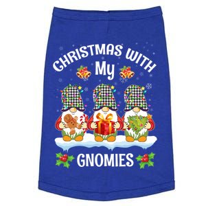 Cute Gnome Christmas Funny Holiday Christmas With My Gnomies Gift Doggie Tank