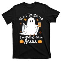 Cute Ghost Christian Halloween Falloween Jesus Pumpkin T-Shirt