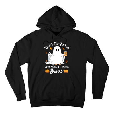 Cute Ghost Christian Halloween Falloween Jesus Pumpkin Tall Hoodie