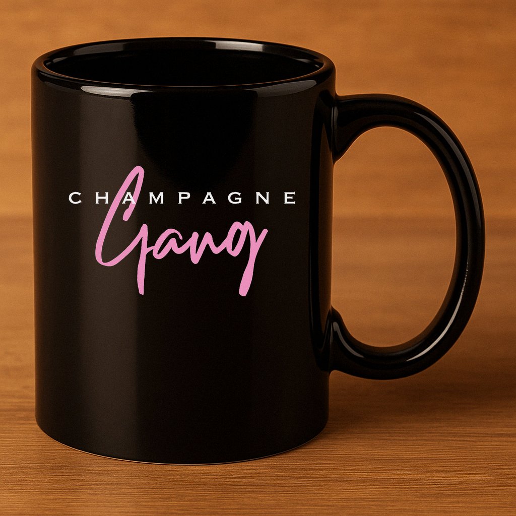 Champagne Gang 11oz C Handle Ceramic Mug