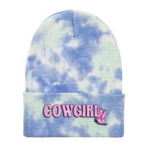 Cow Girl Tie Dye 12in Knit Beanie