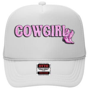 Cow Girl High Crown Mesh Back Trucker Hat