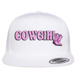 Cow Girl Flat Bill Trucker Hat