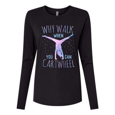 Cartwheel Gymnast Classic Fit TieDye Womens Cotton Relaxed Long Sleeve T-Shirt