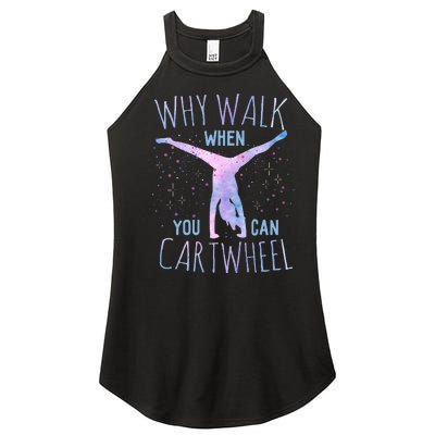 Cartwheel Gymnast Classic Fit TieDye Women’s Perfect Tri Rocker Tank