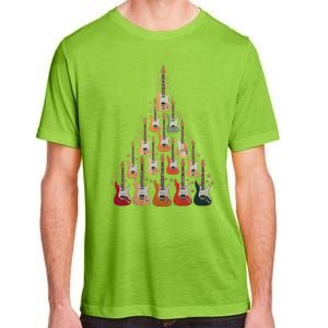 Cool Guitar Christmas Tree Guitar Lovers Christmas Tree Adult ChromaSoft Performance T-Shirt