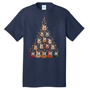 Cool Guitar Christmas Tree Guitar Lovers Christmas Tree Tall T-Shirt