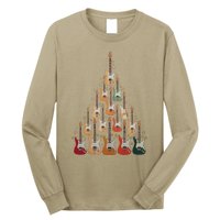 Cool Guitar Christmas Tree Guitar Lovers Christmas Tree Long Sleeve Shirt