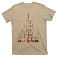 Cool Guitar Christmas Tree Guitar Lovers Christmas Tree T-Shirt