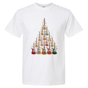 Cool Guitar Christmas Tree Guitar Lovers Christmas Tree Garment-Dyed Heavyweight T-Shirt